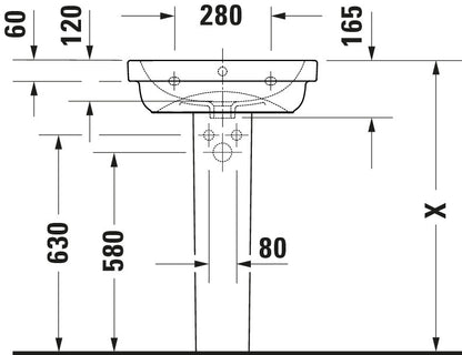 Duravit D-Code Washbasin