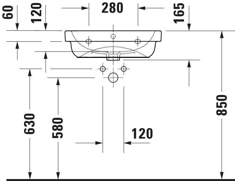 Duravit D-Code Washbasin