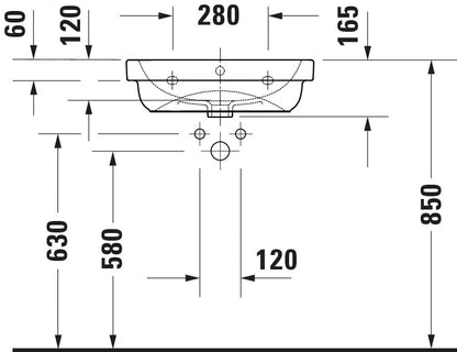 Duravit D-Code Washbasin