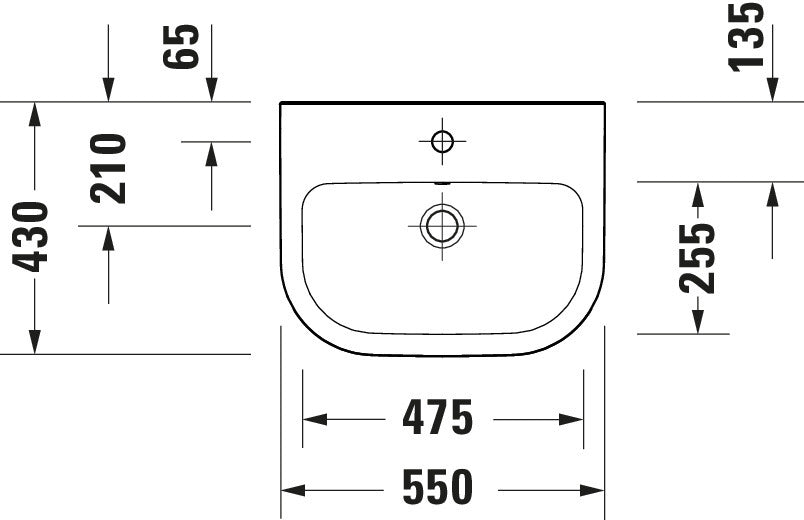 Duravit D-Code Washbasin