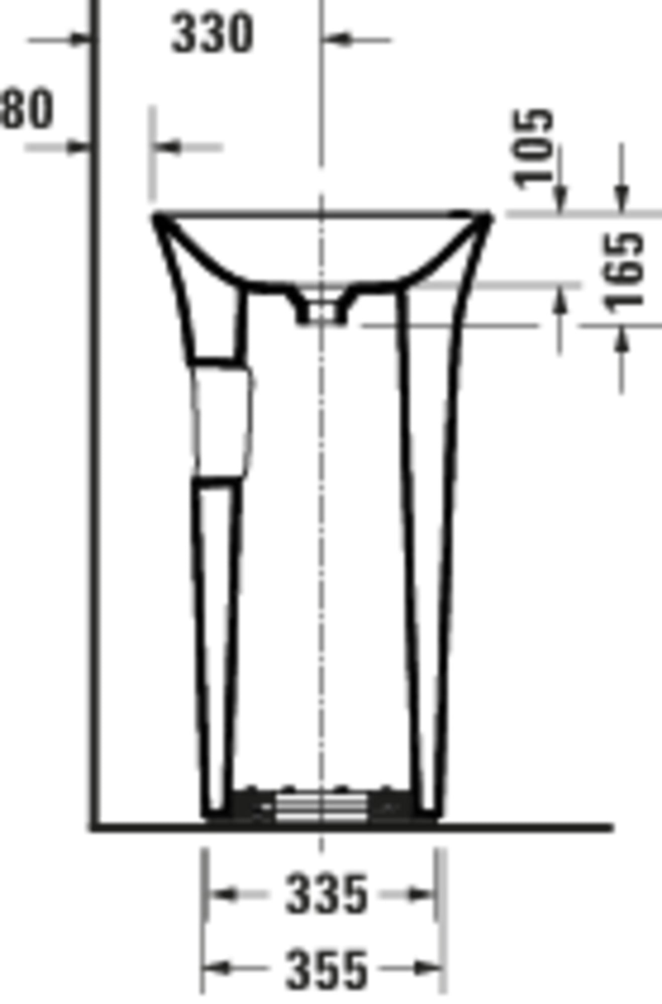 Duravit White Tulip Freestanding washbasin