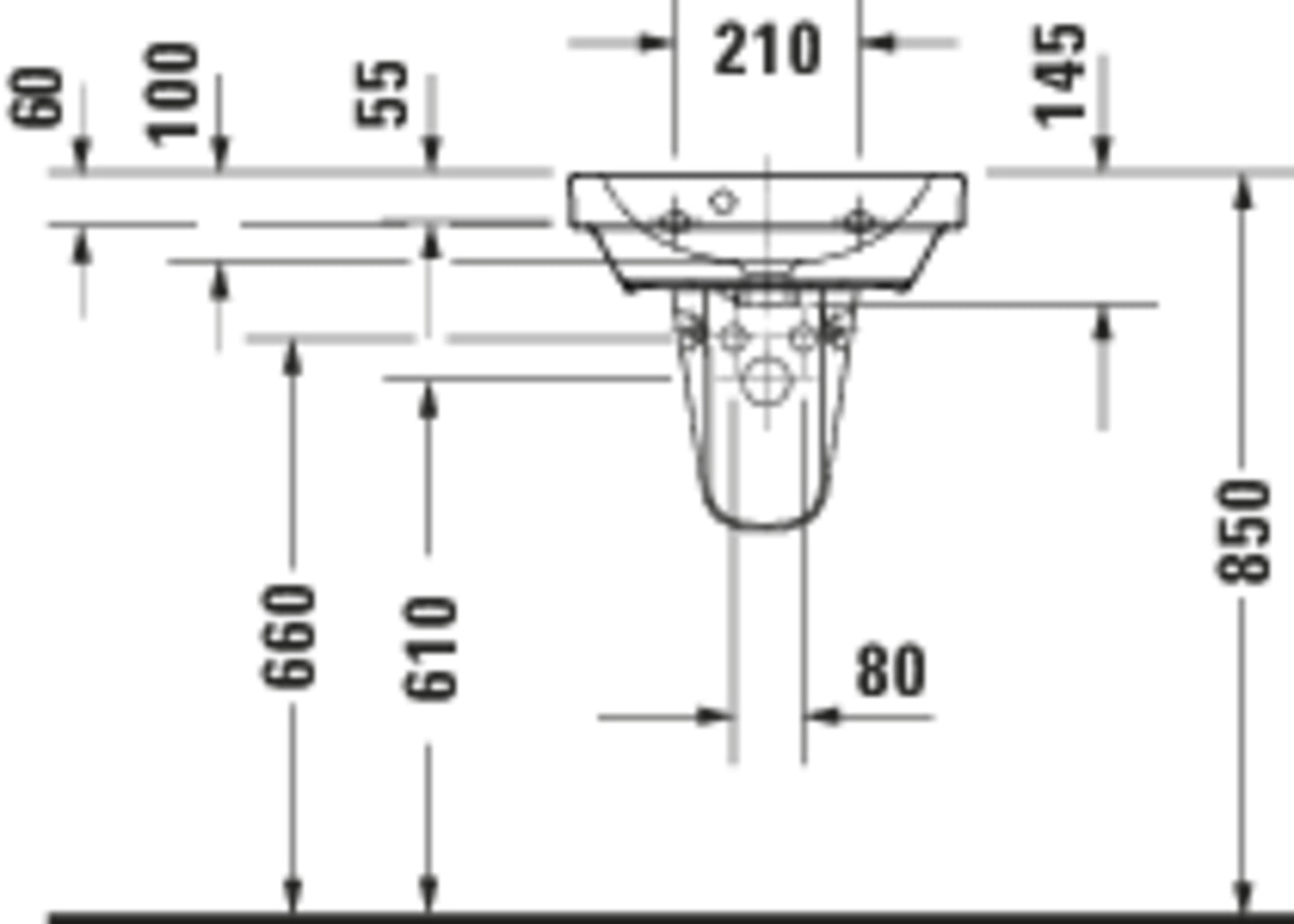 Duravit D-Code Hand basin