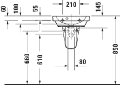 Duravit D-Code Hand basin