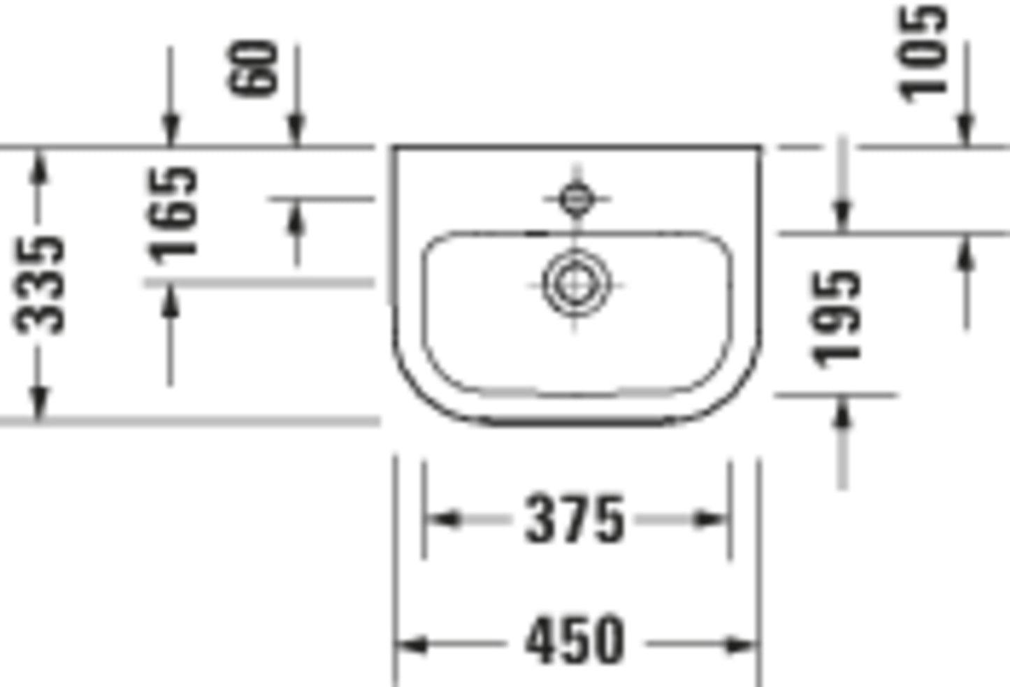 Duravit D-Code Hand basin