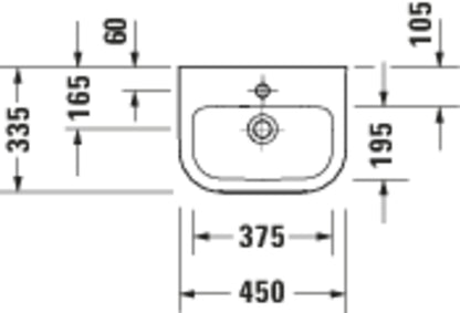 Duravit D-Code Hand basin