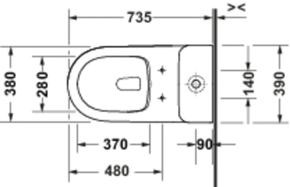 Duravit Qatego Toilet seat