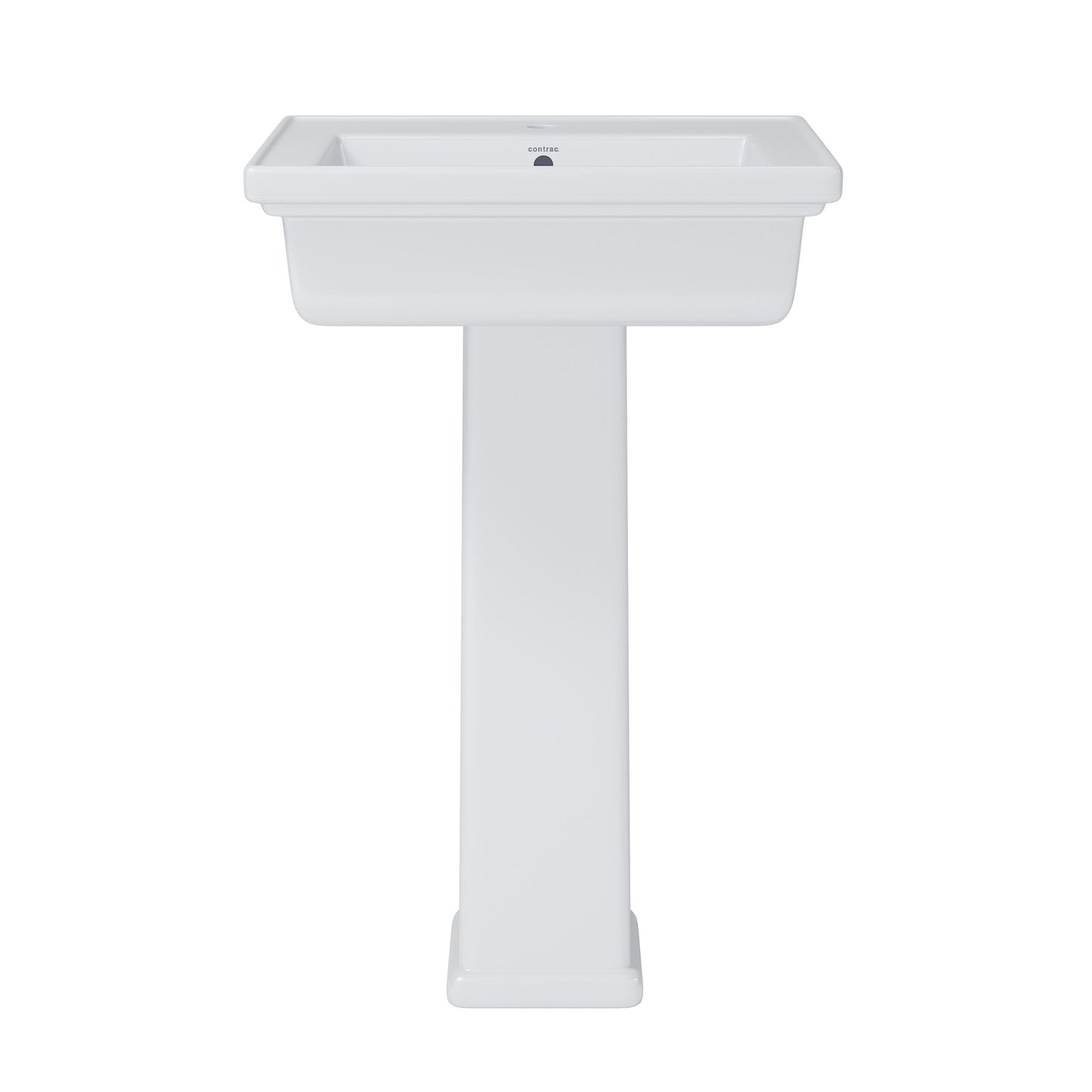 Contac Castlefield – F-1525A-W – Single-Hole Pedestal Sink