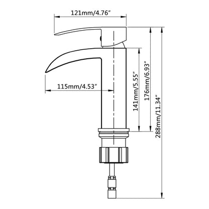 NEW SATRO Single Hole Bathroom Faucet-F11133 - Golzar Home