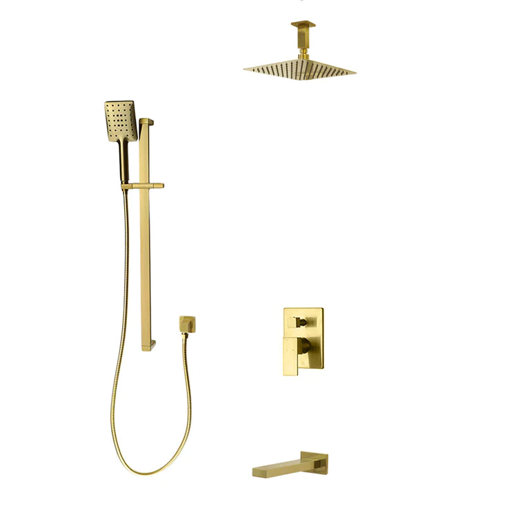 Three Way Pressure Balanced Shower System F55123-4C12ATS - Golzar Home