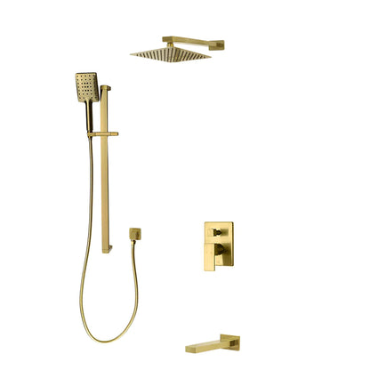 Three Way Pressure Balanced Shower System F55123-4C12ATS - Golzar Home