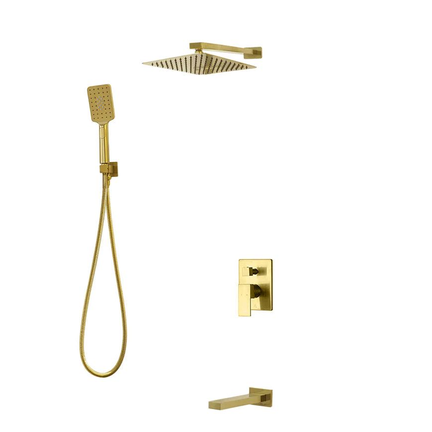 Three Way Pressure Balanced Shower System F54123-W12BZ - Golzar Home