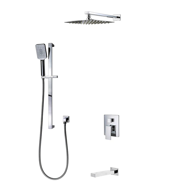 Three Way Pressure Balanced Shower System F55123-4C12ATS - Golzar Home