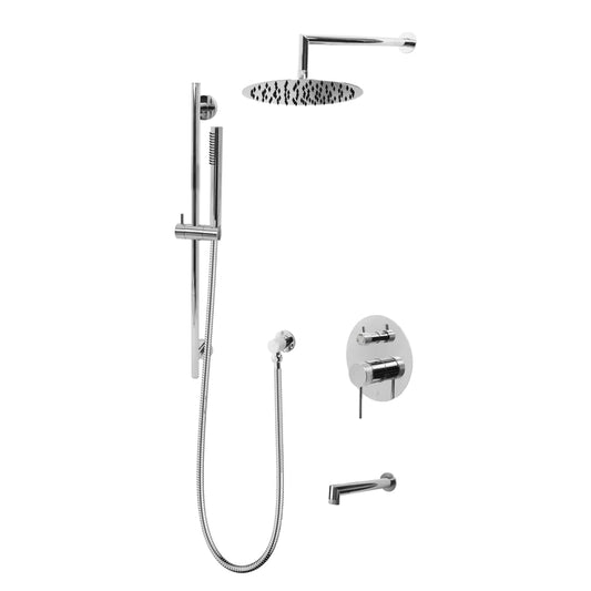 Three Way Pressure Balanced Shower System F55200-W10ATS - Golzar Home