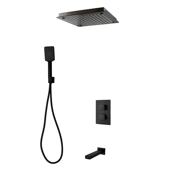 Diamond Three Way Thermostatic Shower System - Kit 4