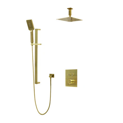 Amber Push-button Two Way Thermostatic System - Kit 1