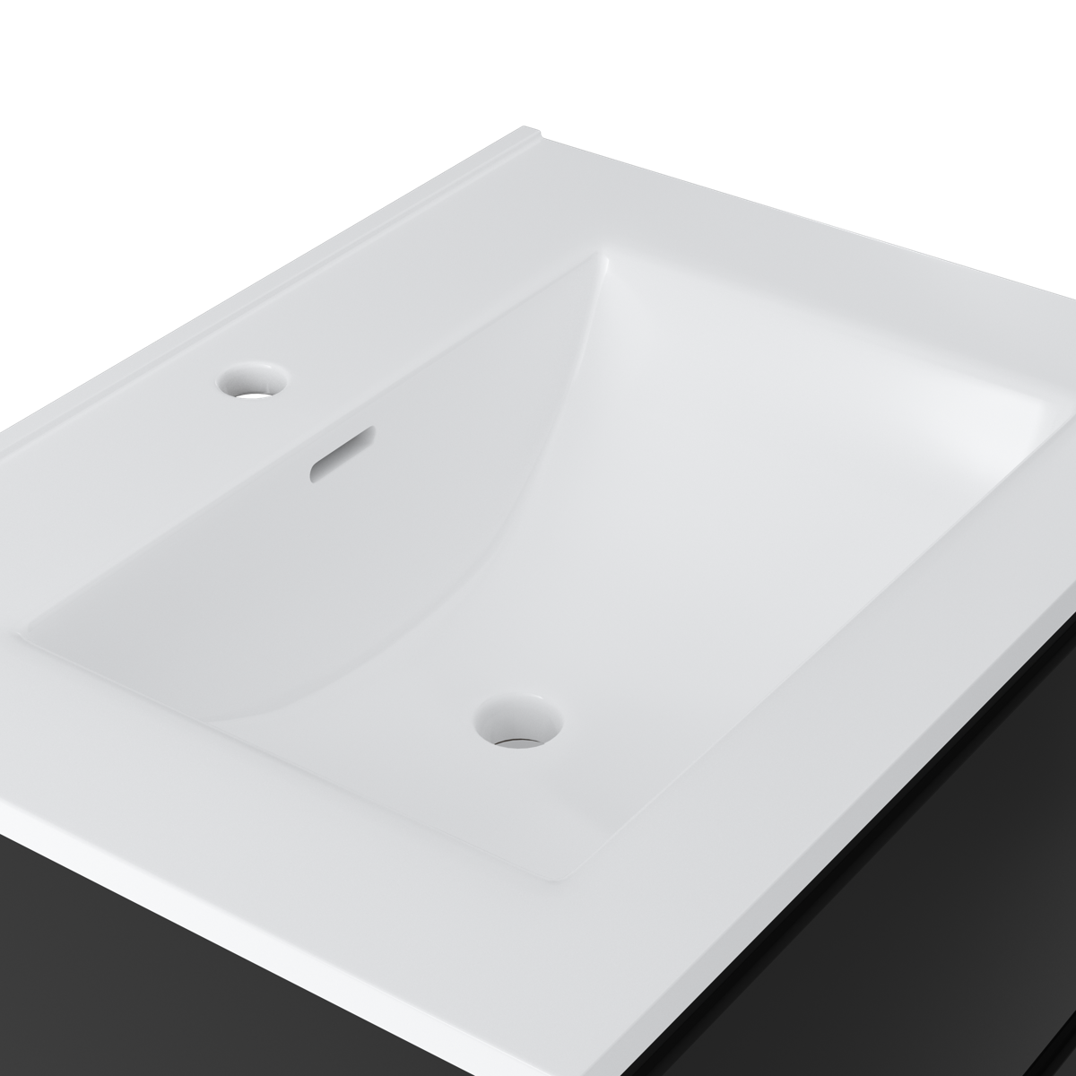 Contac Fieldstone – FIBV2418 – 24″ Wall-Hung Vanity with Top in Black