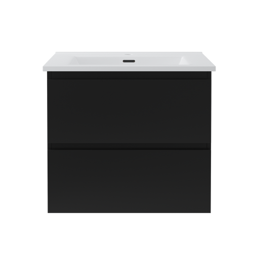 Contac Fieldstone – FIBV2418 – 24″ Wall-Hung Vanity with Top in Black