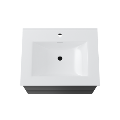 Contac Fieldstone – FIRGV2418 – 24″ Wall-Hung Vanity with Top in Rustic Grey