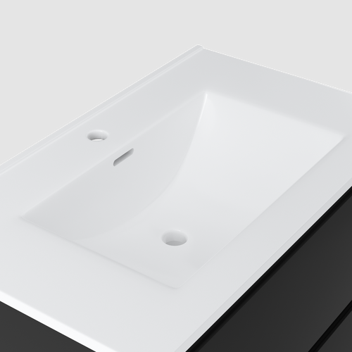 Contrac Fieldstone – FIRGV3018 -30″ Wall-Hung Vanity with Top in Rustic Grey