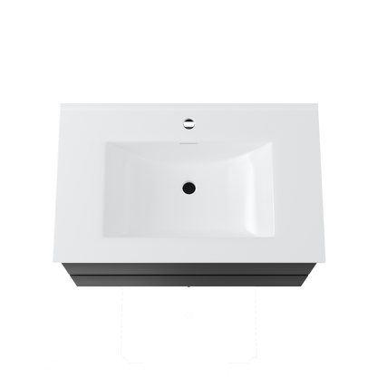 Contac Fieldstone – FIRGV3018 -30″ Wall-Hung Vanity with Top in Rustic Grey