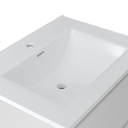 Contac Fieldstone – FIWV2418 – 24″ Wall-Hung Vanity with Top in White