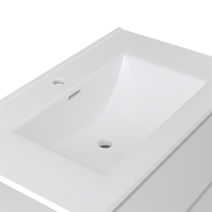 Contac Fieldstone – FIWV3018 – 30″ Wall-Hung Vanity with Top in White