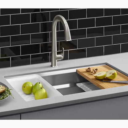 Kohler 29" undermount single-bowl workstation kitchen sink