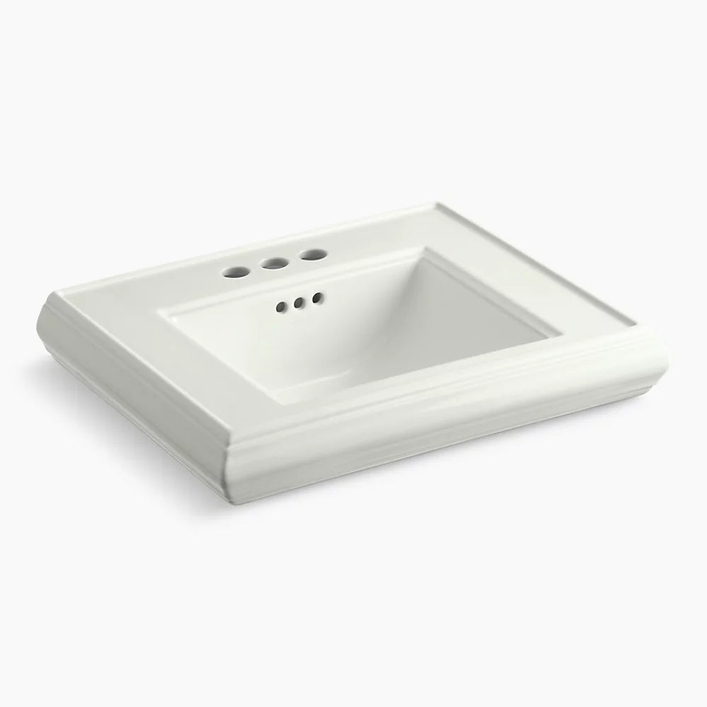 Kohler Pedestal/console table bathroom sink basin with 4" centerset faucet holes