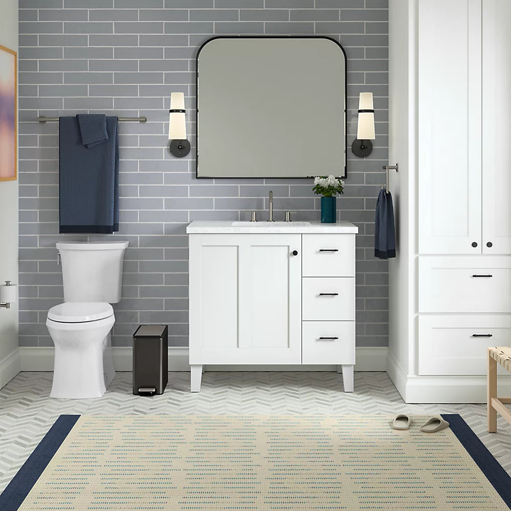 Kohler 2.5-gallon slim step trash can