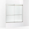Kohler 61-9/16" H sliding bath door with 3/8"-thick glass