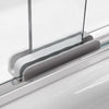 Kohler Sliding shower door, 70" H x 56-5/8 - 59-5/8" W, with 5/16" thick Crystal Clear glass