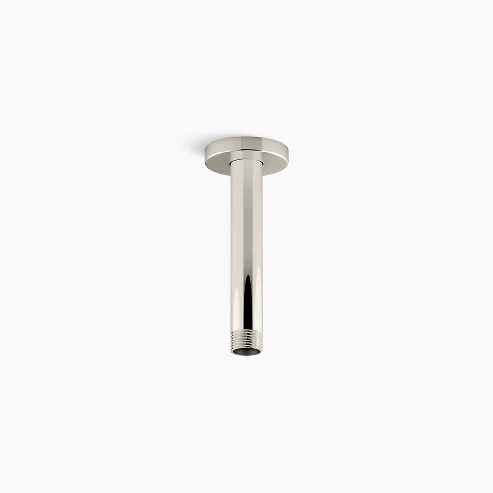 Kohler 6" ceiling-mount single-function rainhead arm and flange