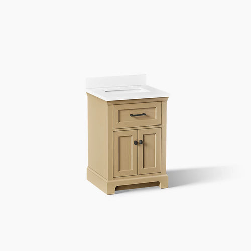 Kohler Charlemont Cabinet and Quartz Top 24-Inch Single-Sink Bathroom Vanity