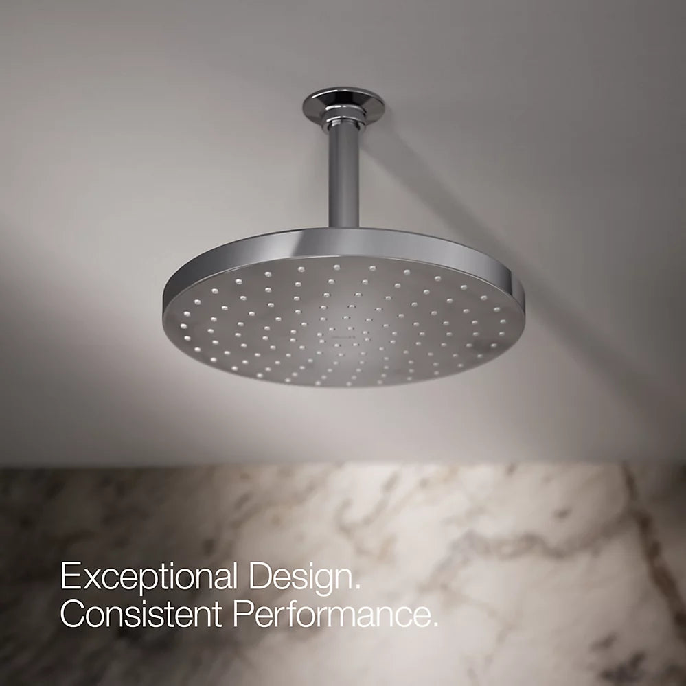 Kohler 10" single-function rainhead, 1.75 gpm
