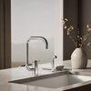 Kohler Single-handle kitchen sink faucet with two-function extended-reach spout and side sprayer
