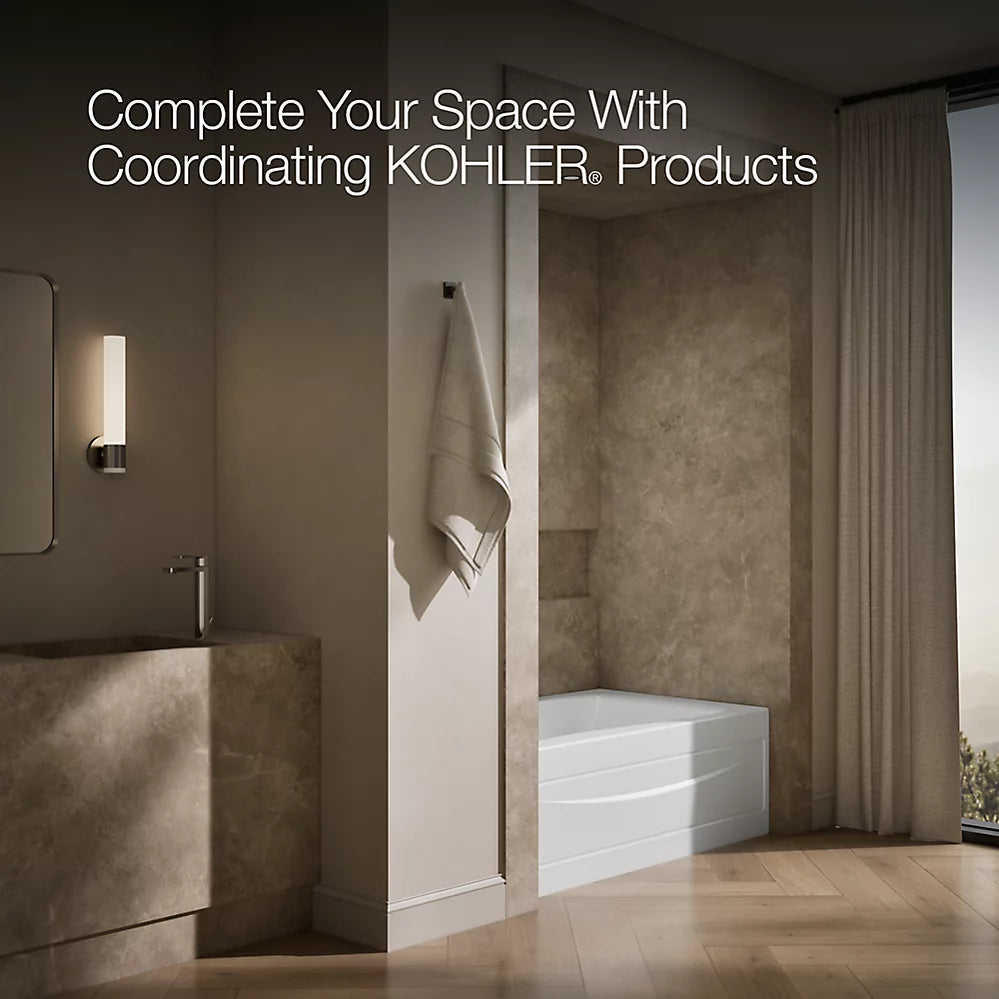 Kohler Mariposa 60" x 36" Alcove bath, left drain