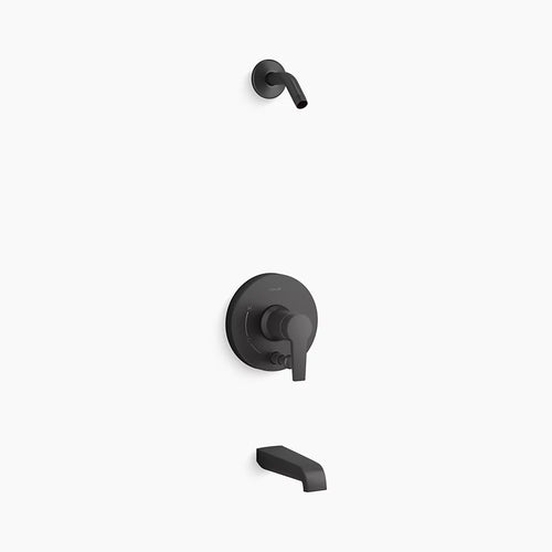 Kohler Rite-Temp® bath and shower trim kit with push-button diverter, without showerhead