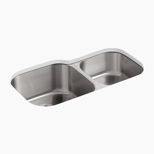 Kohler 35-1/4 undermount double-bowl kitchen sink