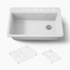 Kohler Riverby® 33" top-mount single-bowl kitchen sink
