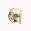 Kohler Rite-Temp® valve trim with push-button diverter and lever handle