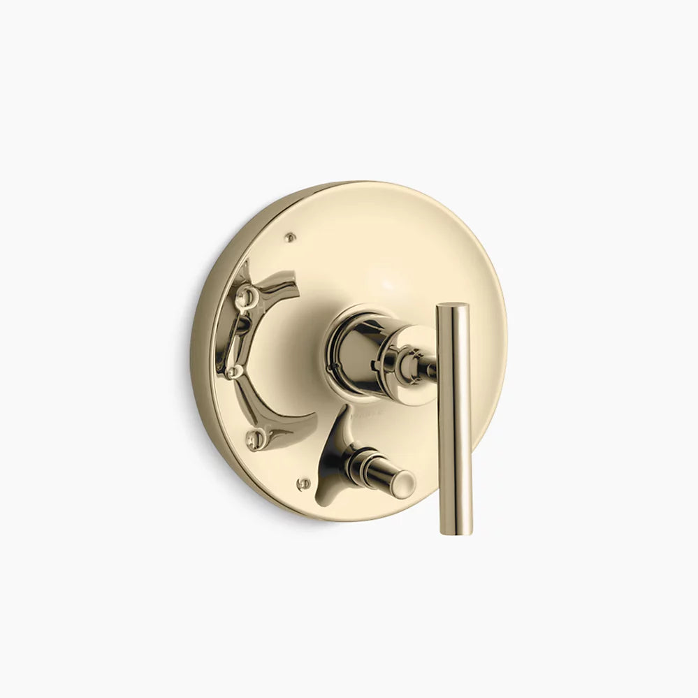 Kohler Rite-Temp® valve trim with push-button diverter and lever handle