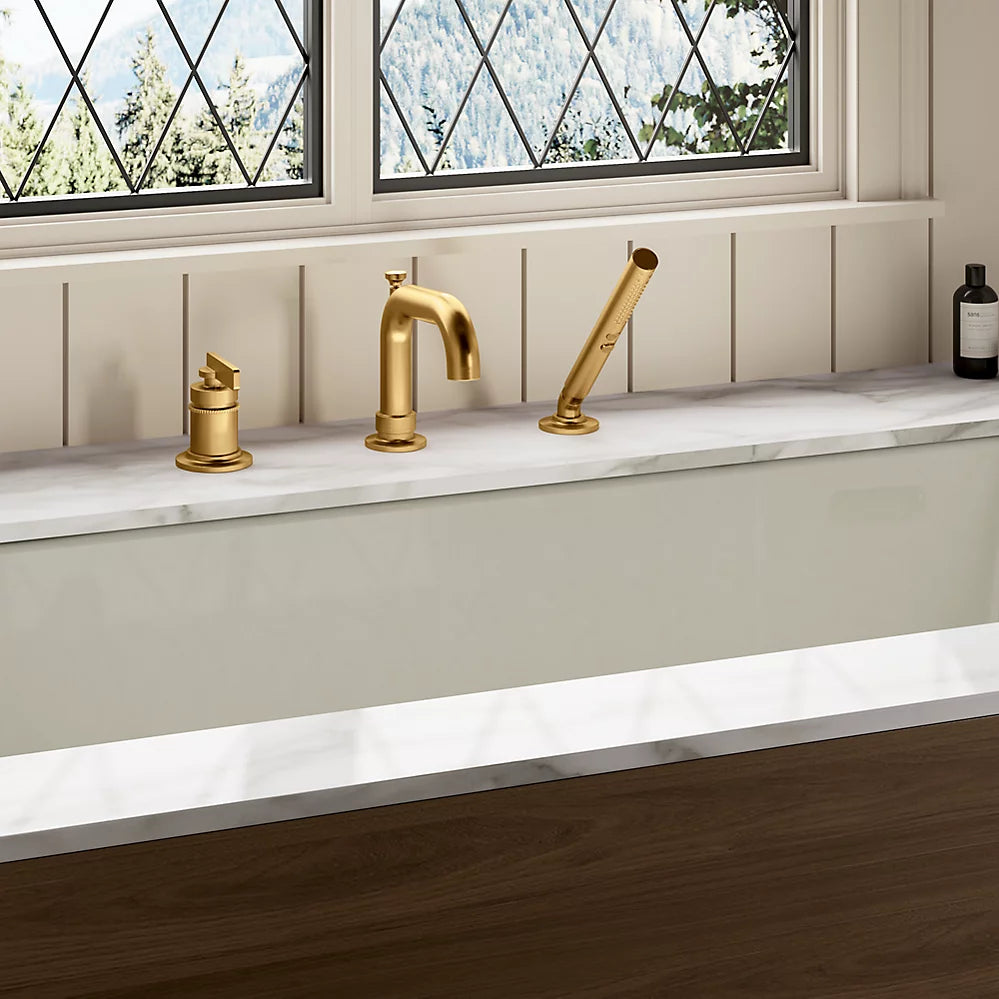 Kohler Deck-mount bath faucet with handshower