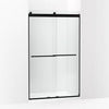 Kohler Frameless sliding shower door, 77-9/16" H x 44-5/8 - 47-5/8" W, with 5/16"-thick Crystal Clear glass