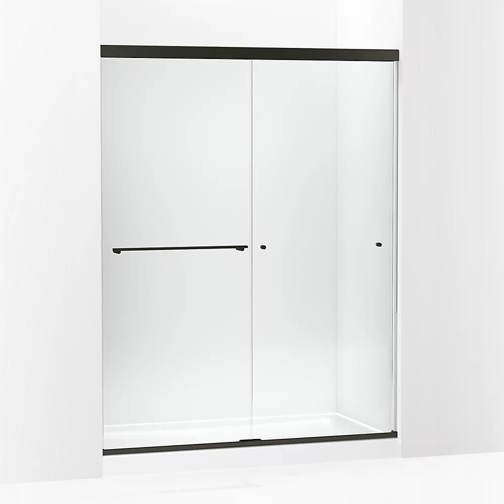 Kohler 76" H sliding shower door with 5/16"-thick glass