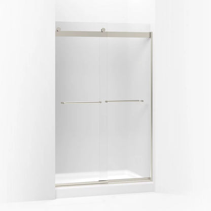 Kohler Sliding shower door, 74" H x 44-5/8 - 47-5/8" W, with 1/4" thick Frosted glass