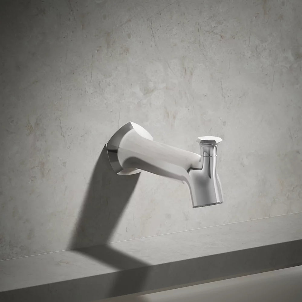 Kohler Wall-mount bath spout with Straight design and diverter