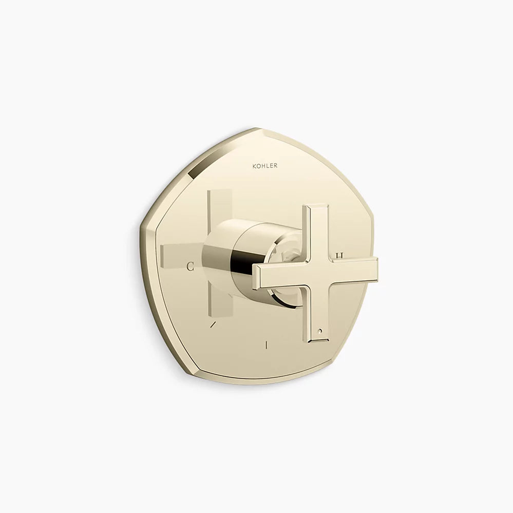 Kohler MasterShower® temperature control valve trim with cross handle