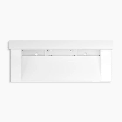 Kohler 60" wall-mount trough lavatory system with backsplash