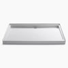 Kohler 60" x 42" alcove shower base, rear center drain