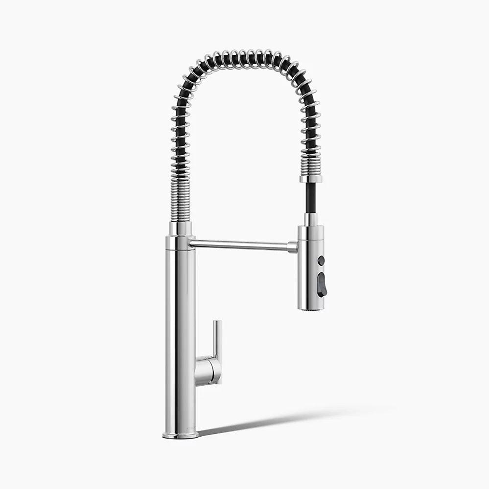 Kohler Semi-professional kitchen sink faucet with three-function sprayhead